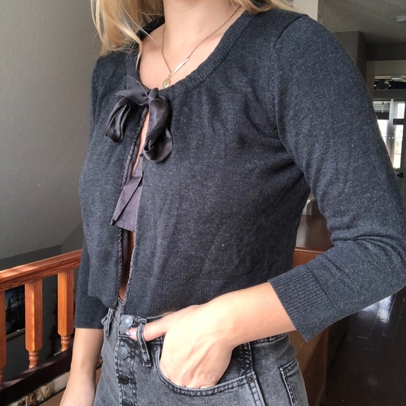 Calvin Klein tie front cardigan - Picture 5 of 5